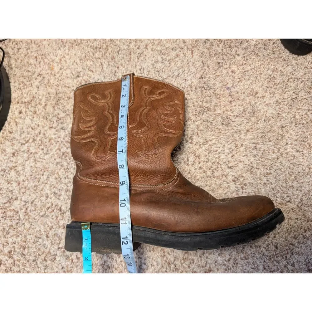 J.B. Dillon JBA 1118 Western Boots Men Size 16 EEE Brown Leather Cowboy Wide